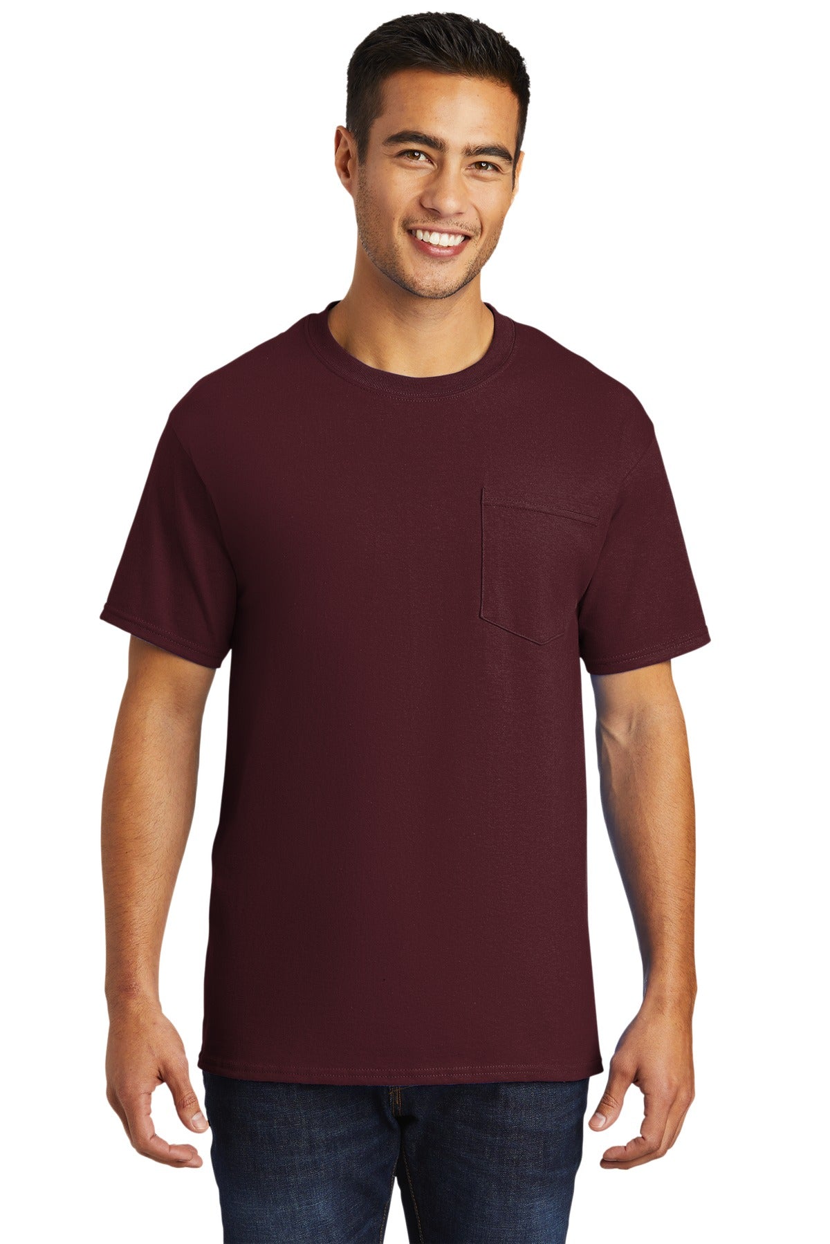 Port & Coâ„¢ Tall Essential Pocket Tee. PC61PT