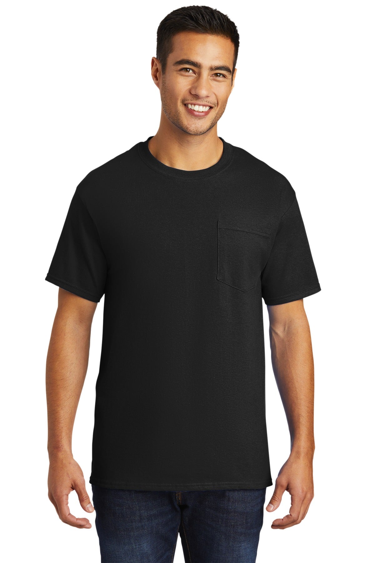 Port & Coâ„¢ Tall Essential Pocket Tee. PC61PT