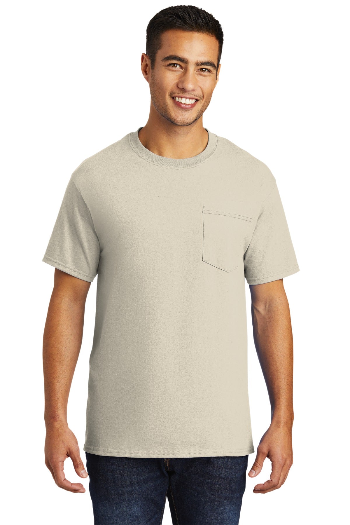 Port & Coâ„¢ Tall Essential Pocket Tee. PC61PT