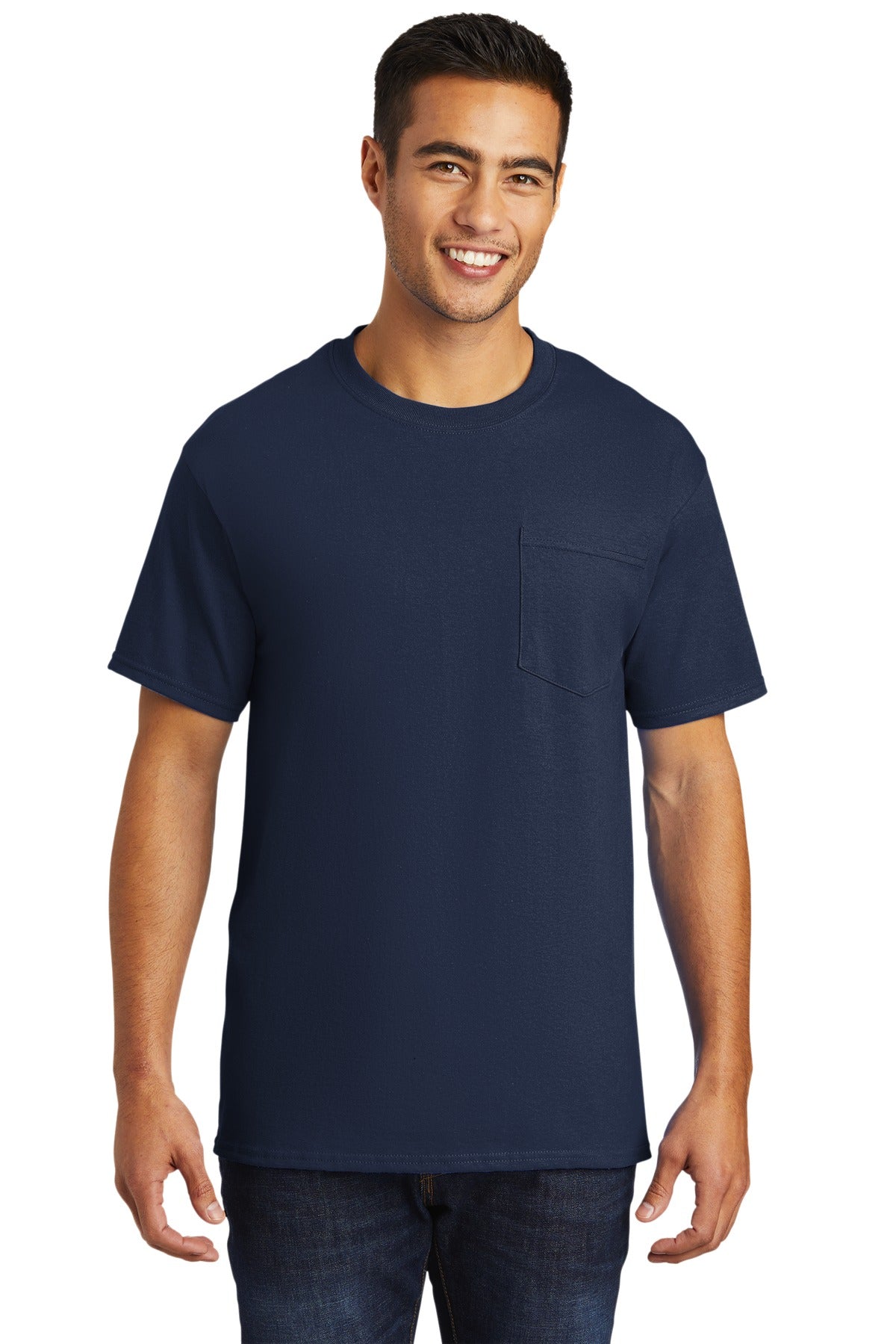 Port & Coâ„¢ Tall Essential Pocket Tee. PC61PT