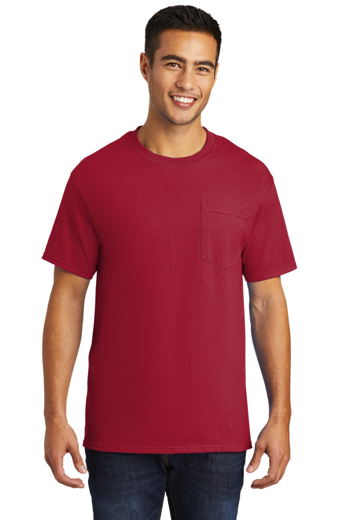 Port & Coâ„¢ Tall Essential Pocket Tee. PC61PT