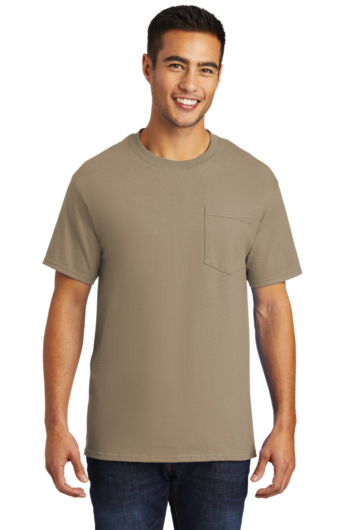 Port & Coâ„¢ Tall Essential Pocket Tee. PC61PT
