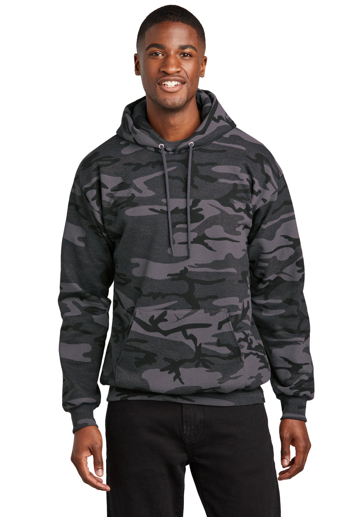 Port & Coâ„¢ Core Fleece Camo Pullover Hooded Sweatshirt. PC78HC