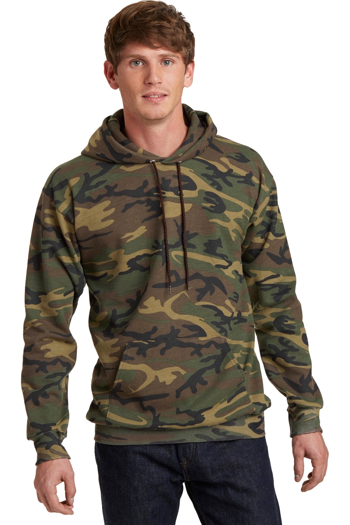 Port & Coâ„¢ Core Fleece Camo Pullover Hooded Sweatshirt. PC78HC