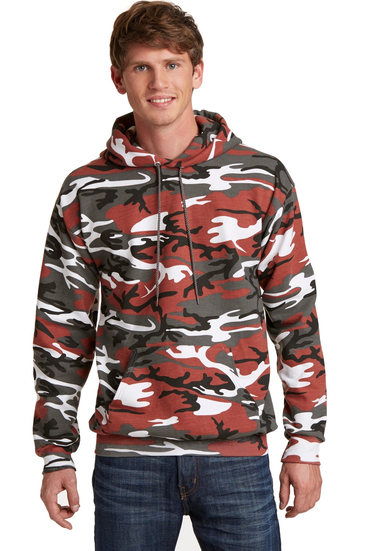 Port & Coâ„¢ Core Fleece Camo Pullover Hooded Sweatshirt. PC78HC