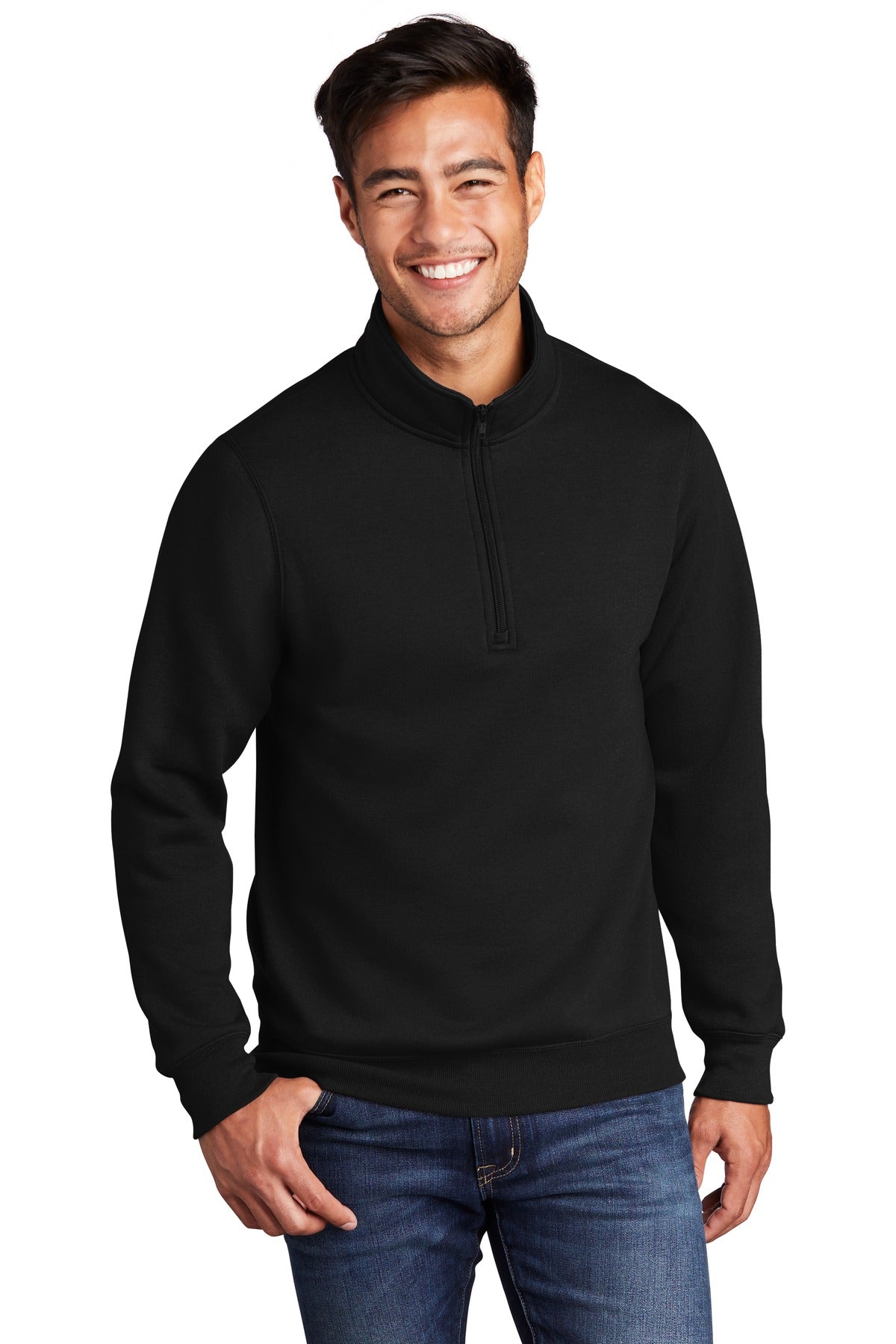 Port & Coâ„¢ Core Fleece 1/4-Zip Pullover Sweatshirt PC78Q