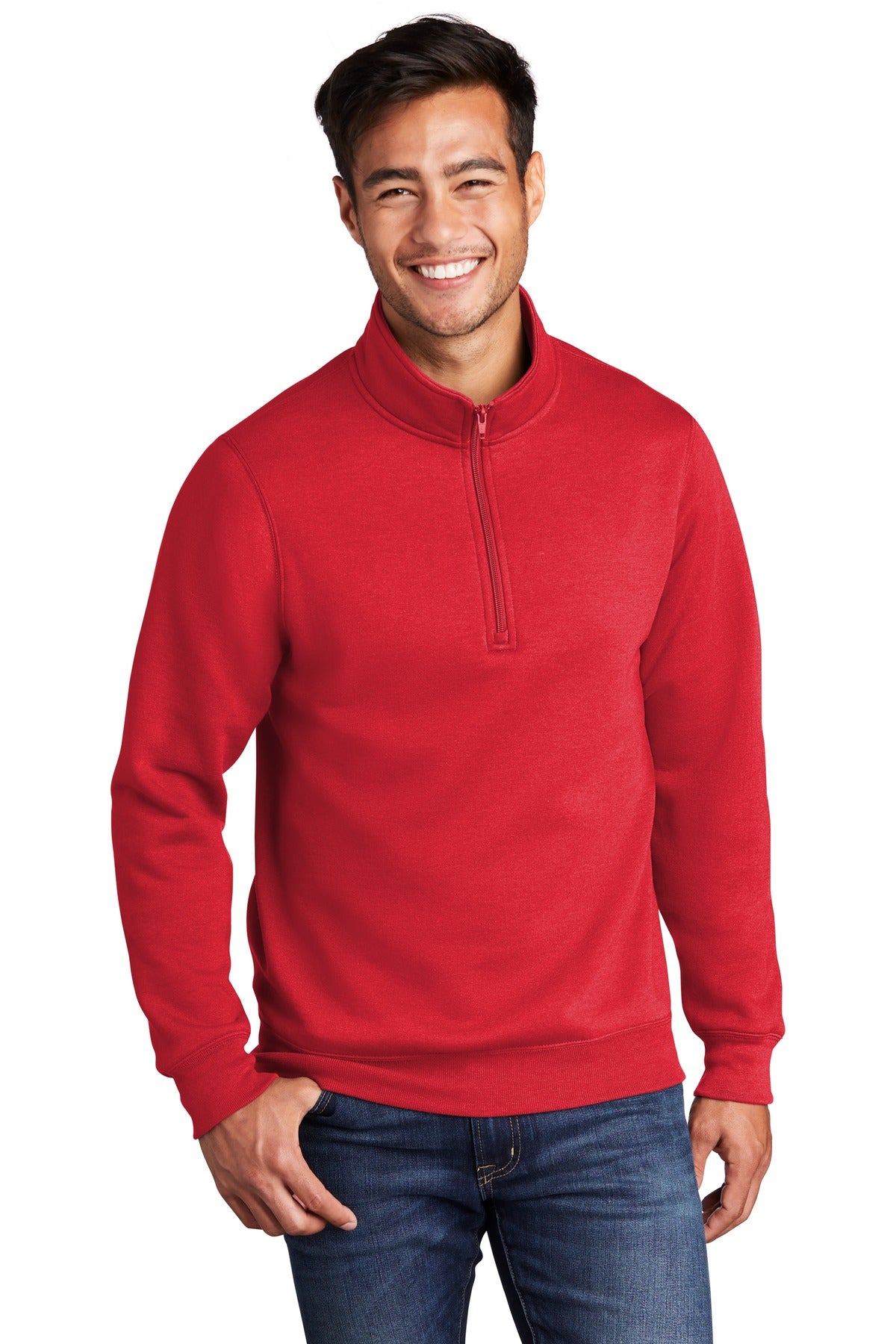 Port & Coâ„¢ Core Fleece 1/4-Zip Pullover Sweatshirt PC78Q