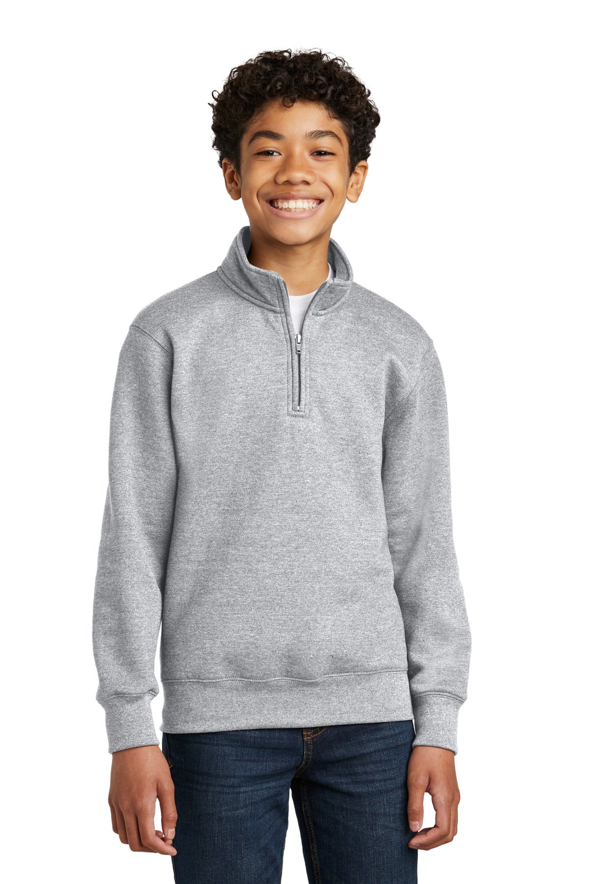 Port & Coâ„¢ Youth Core Fleece 1/4-Zip Pullover Sweatshirt PC78YQ