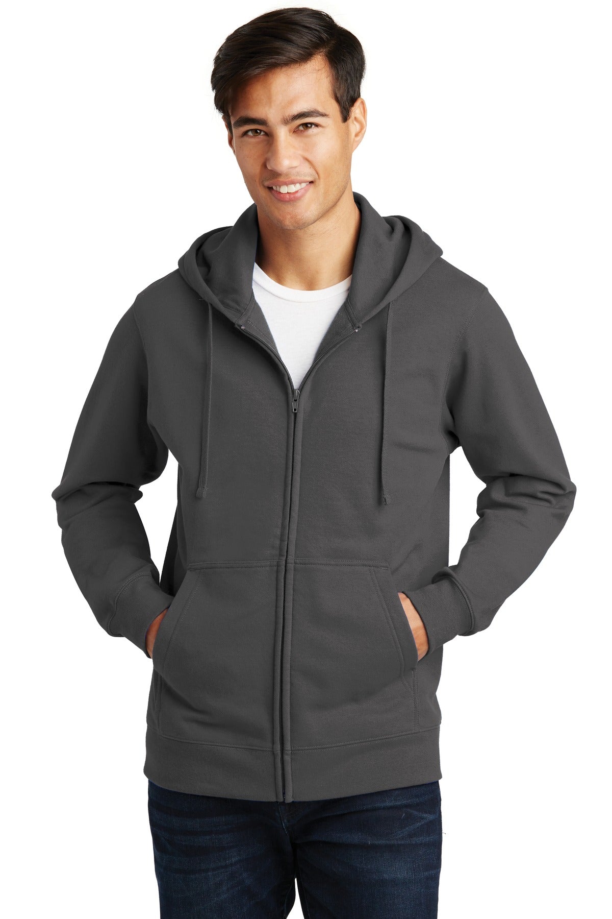 Port & Coâ„¢ Fan Favorite Fleece Full-Zip Hooded Sweatshirt. PC850ZH