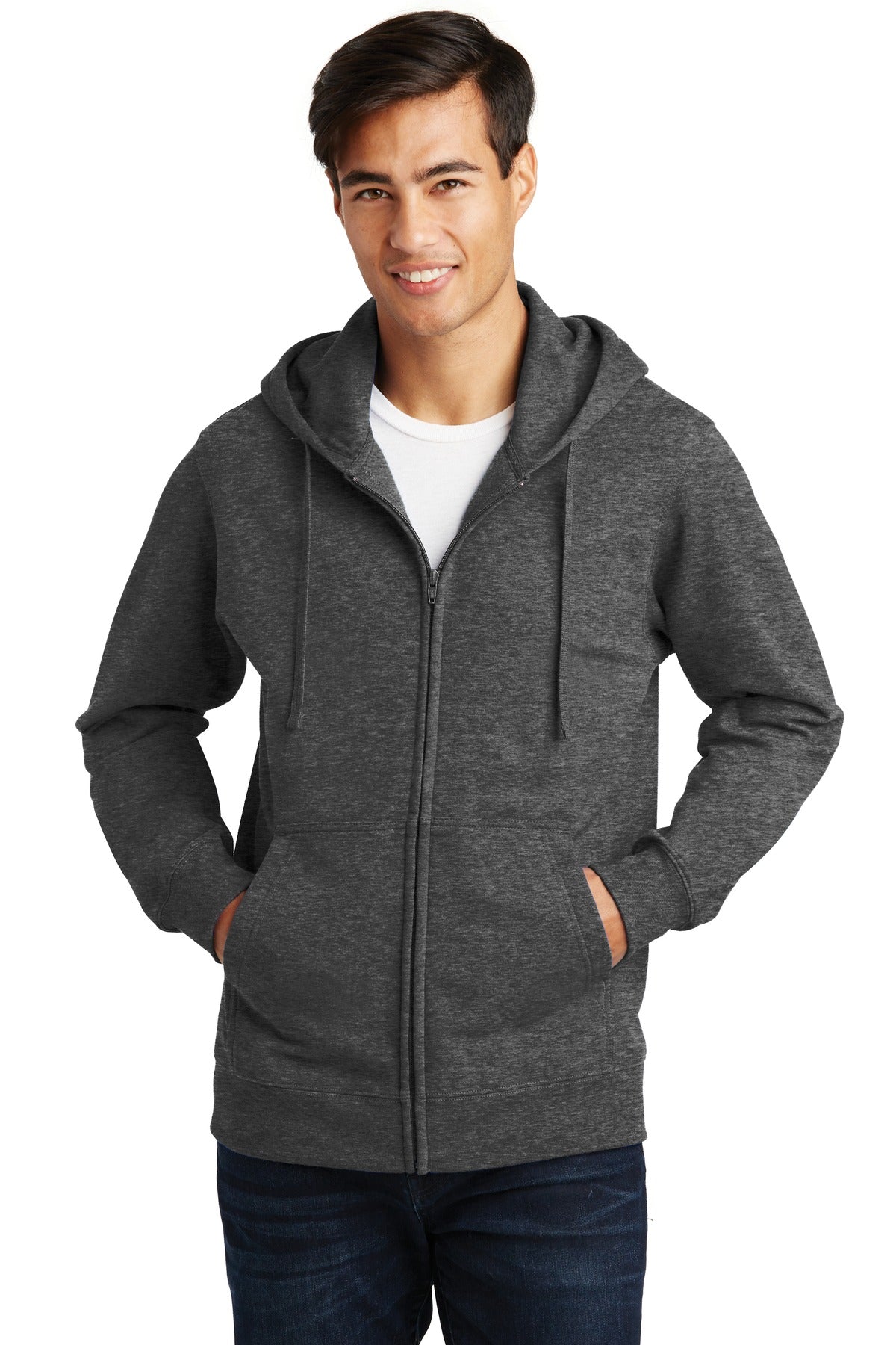 Port & Coâ„¢ Fan Favorite Fleece Full-Zip Hooded Sweatshirt. PC850ZH