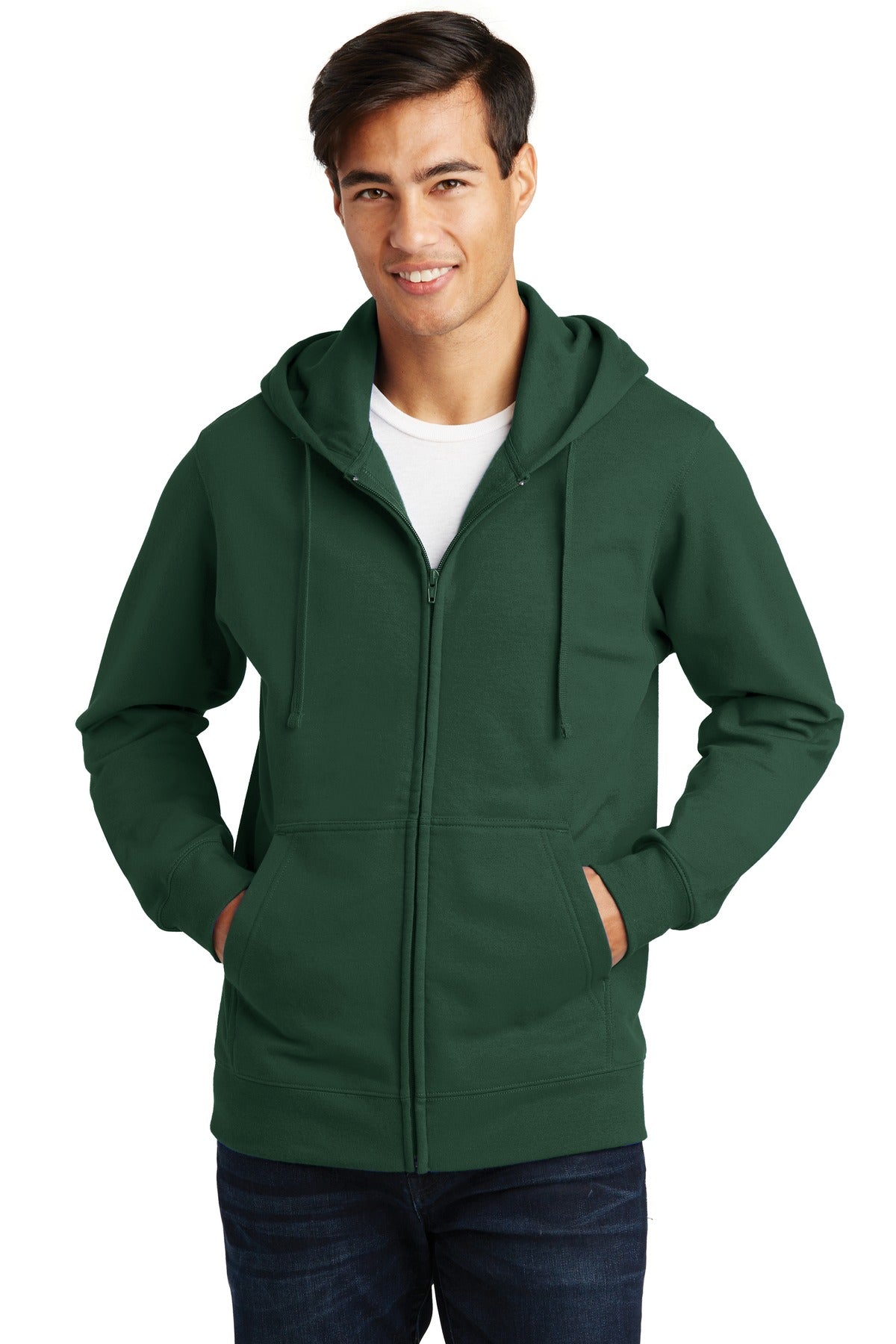 Port & Coâ„¢ Fan Favorite Fleece Full-Zip Hooded Sweatshirt. PC850ZH