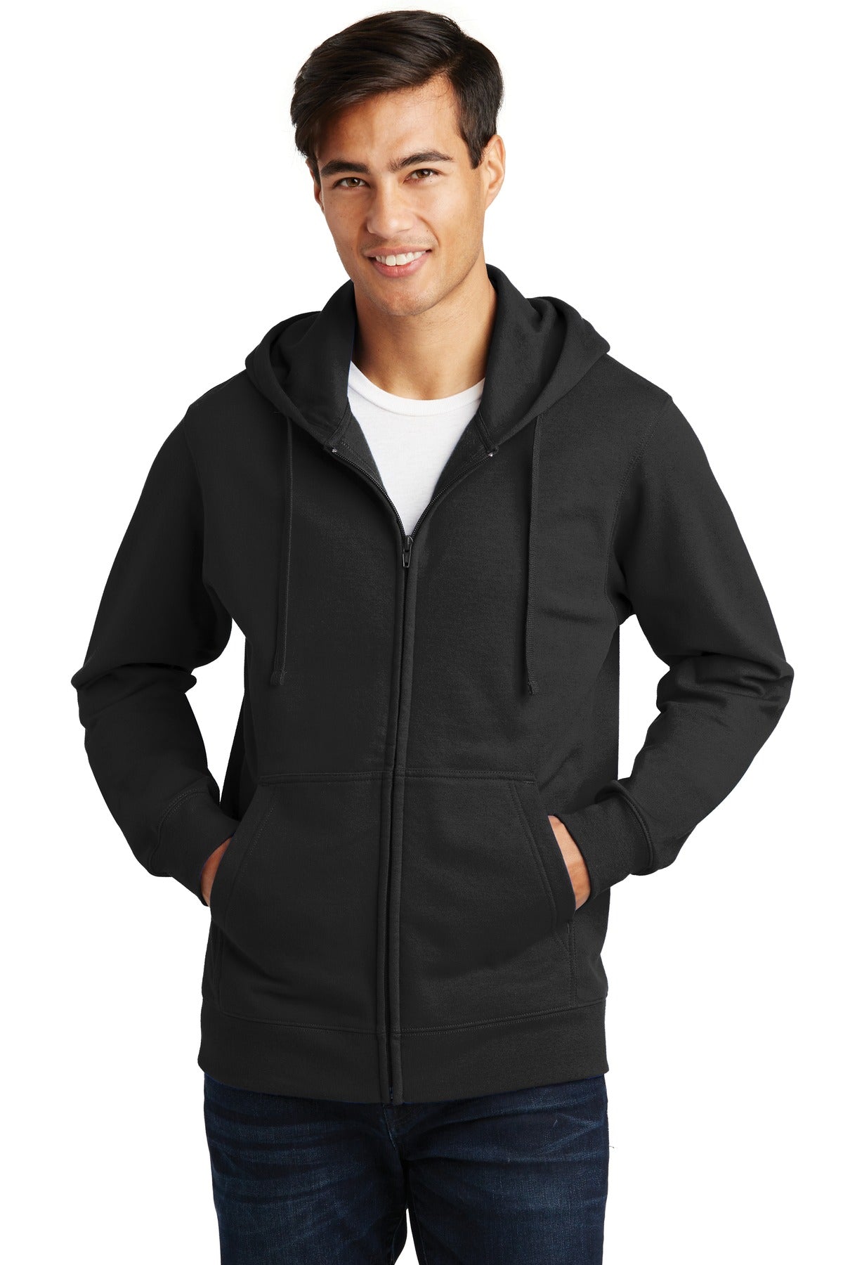 Port & Coâ„¢ Fan Favorite Fleece Full-Zip Hooded Sweatshirt. PC850ZH