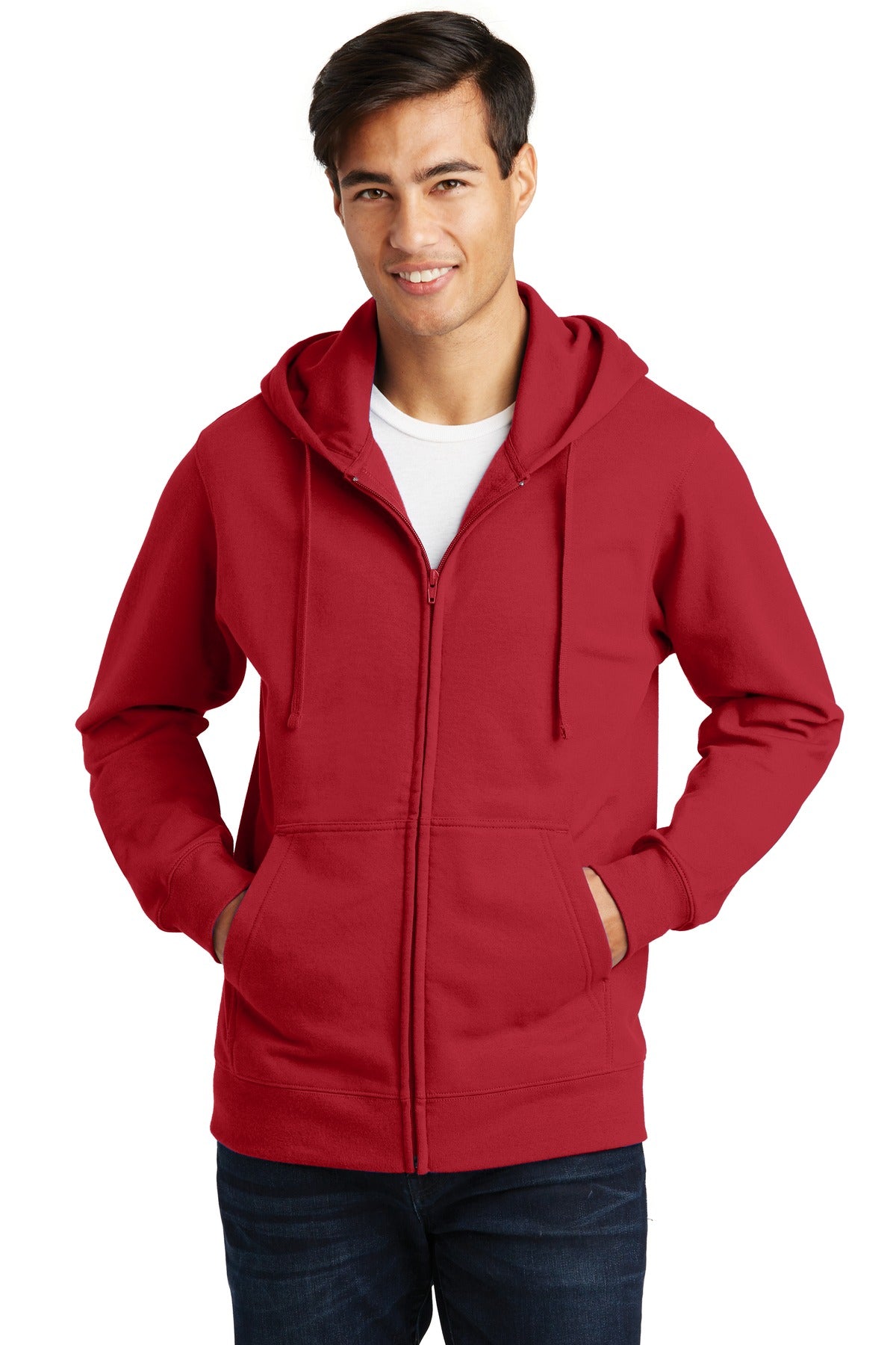 Port & Coâ„¢ Fan Favorite Fleece Full-Zip Hooded Sweatshirt. PC850ZH