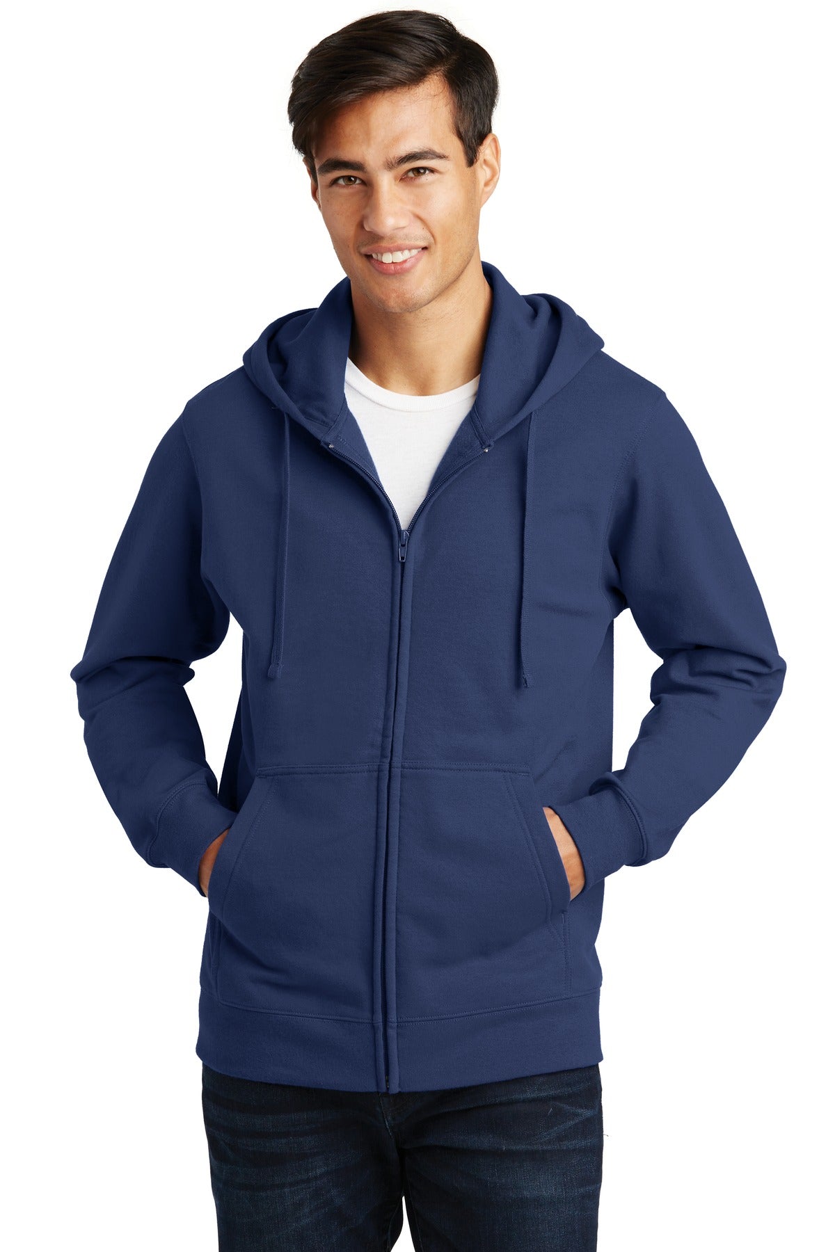 Port & Coâ„¢ Fan Favorite Fleece Full-Zip Hooded Sweatshirt. PC850ZH