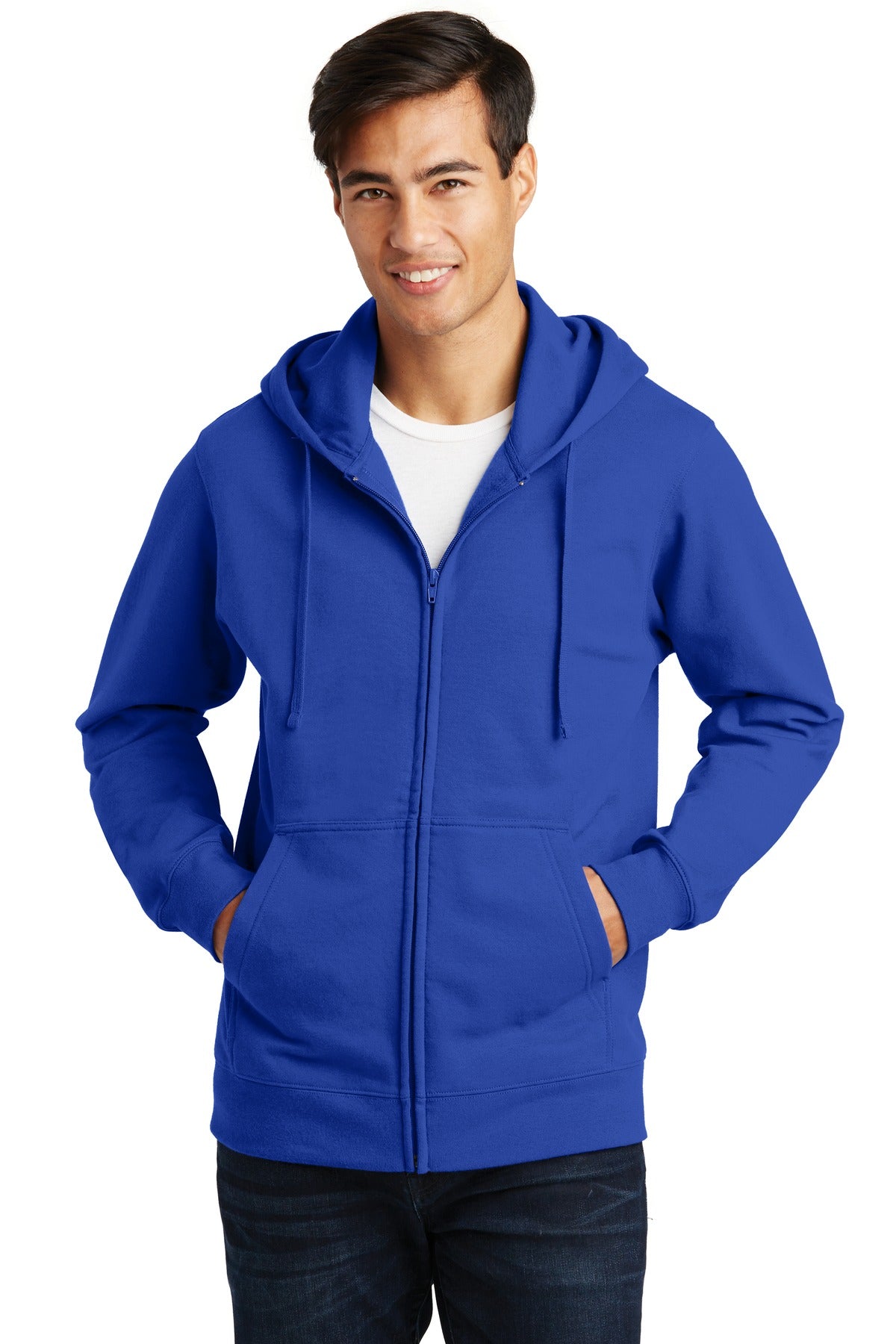 Port & Coâ„¢ Fan Favorite Fleece Full-Zip Hooded Sweatshirt. PC850ZH