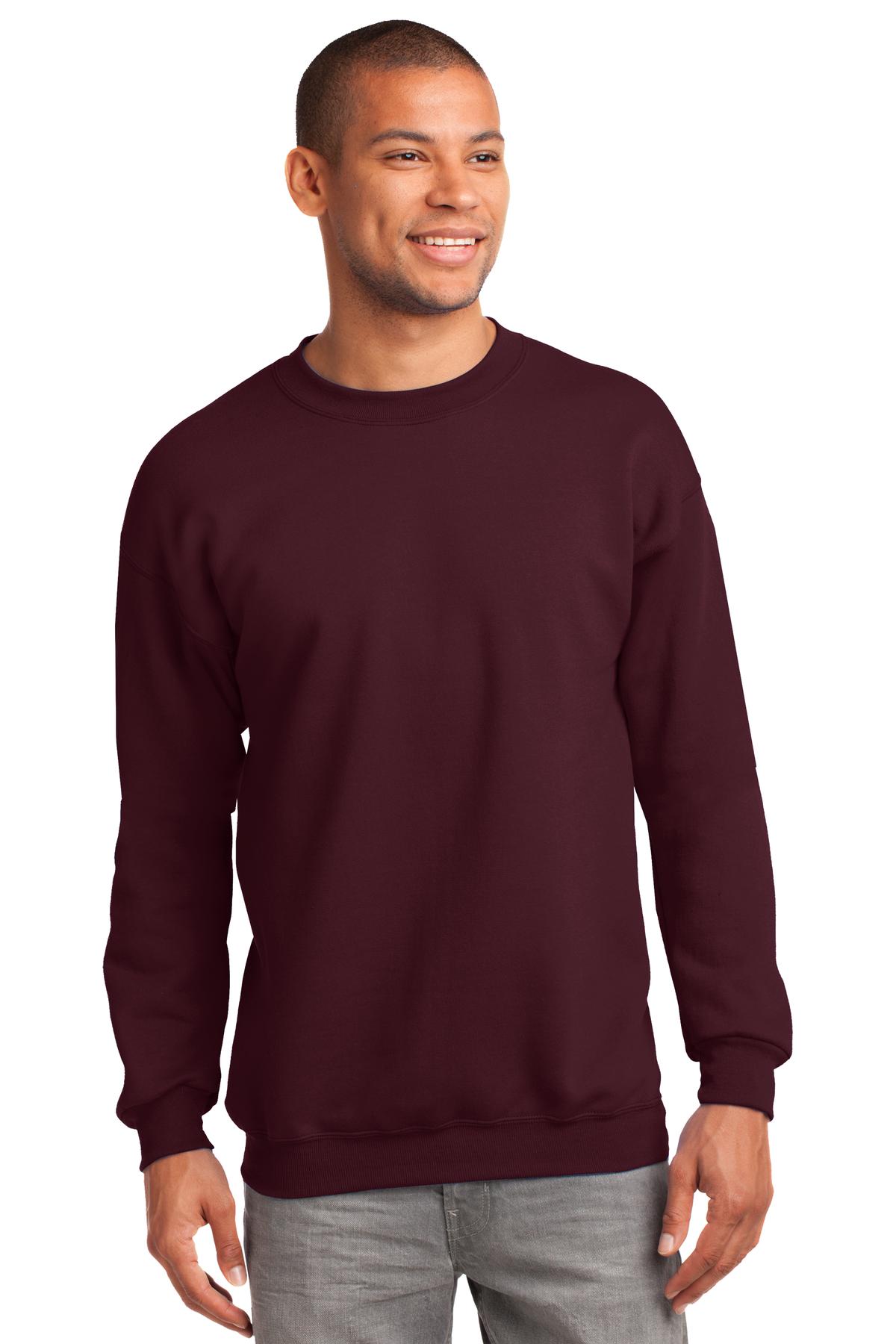 Port & Coâ„¢ Tall Essential Fleece Crewneck Sweatshirt. PC90T