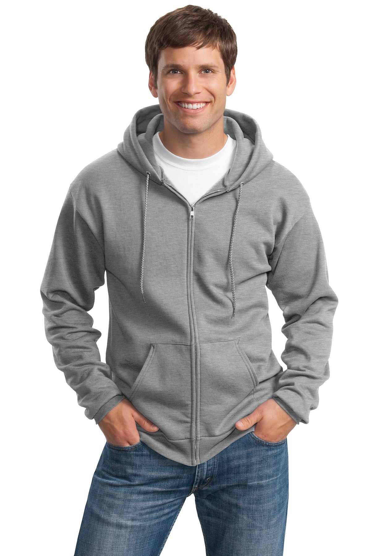 Port & Coâ„¢ Tall Essential Fleece Full-Zip Hooded Sweatshirt. PC90ZHT