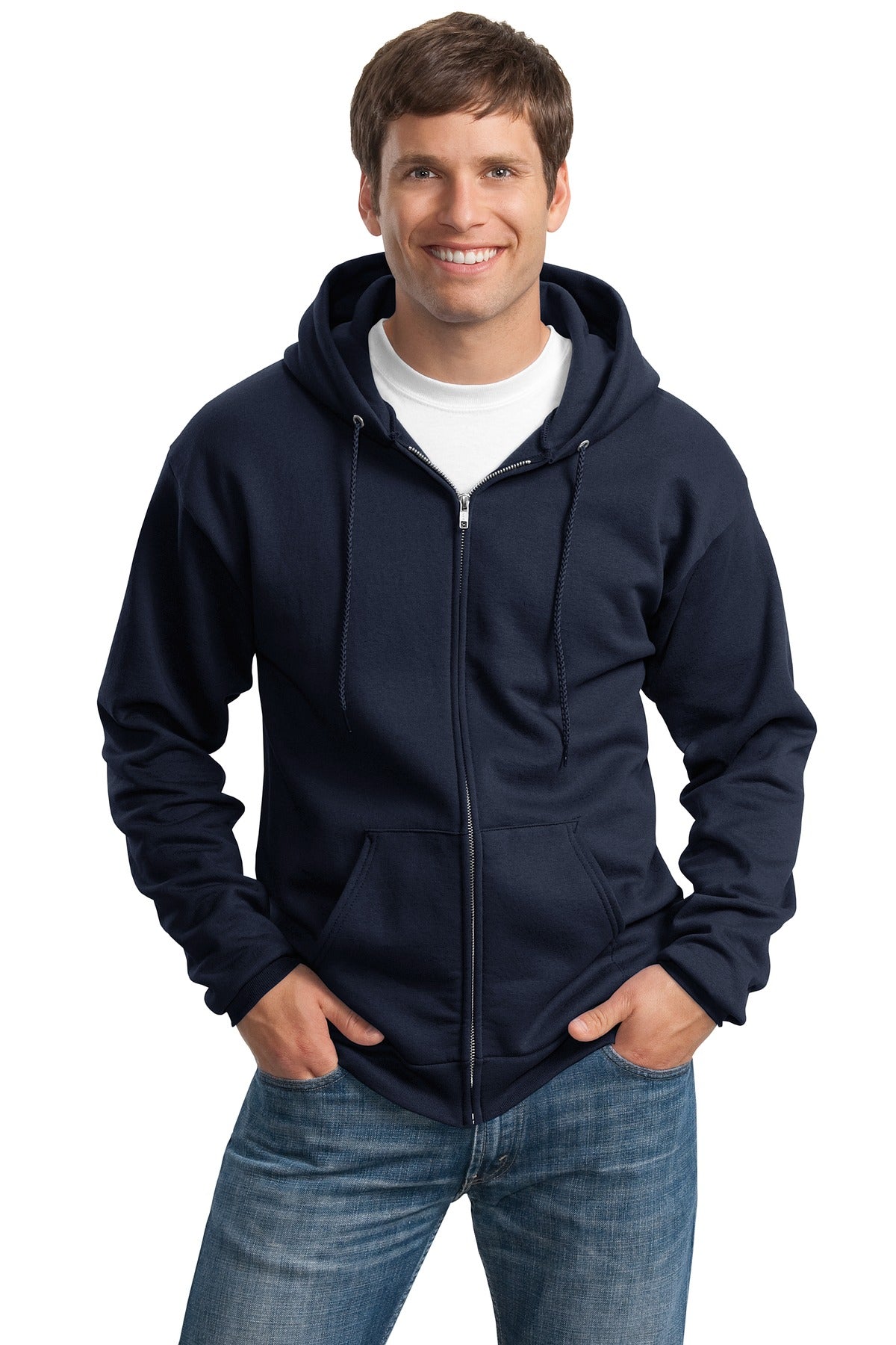 Port & Coâ„¢ Tall Essential Fleece Full-Zip Hooded Sweatshirt. PC90ZHT