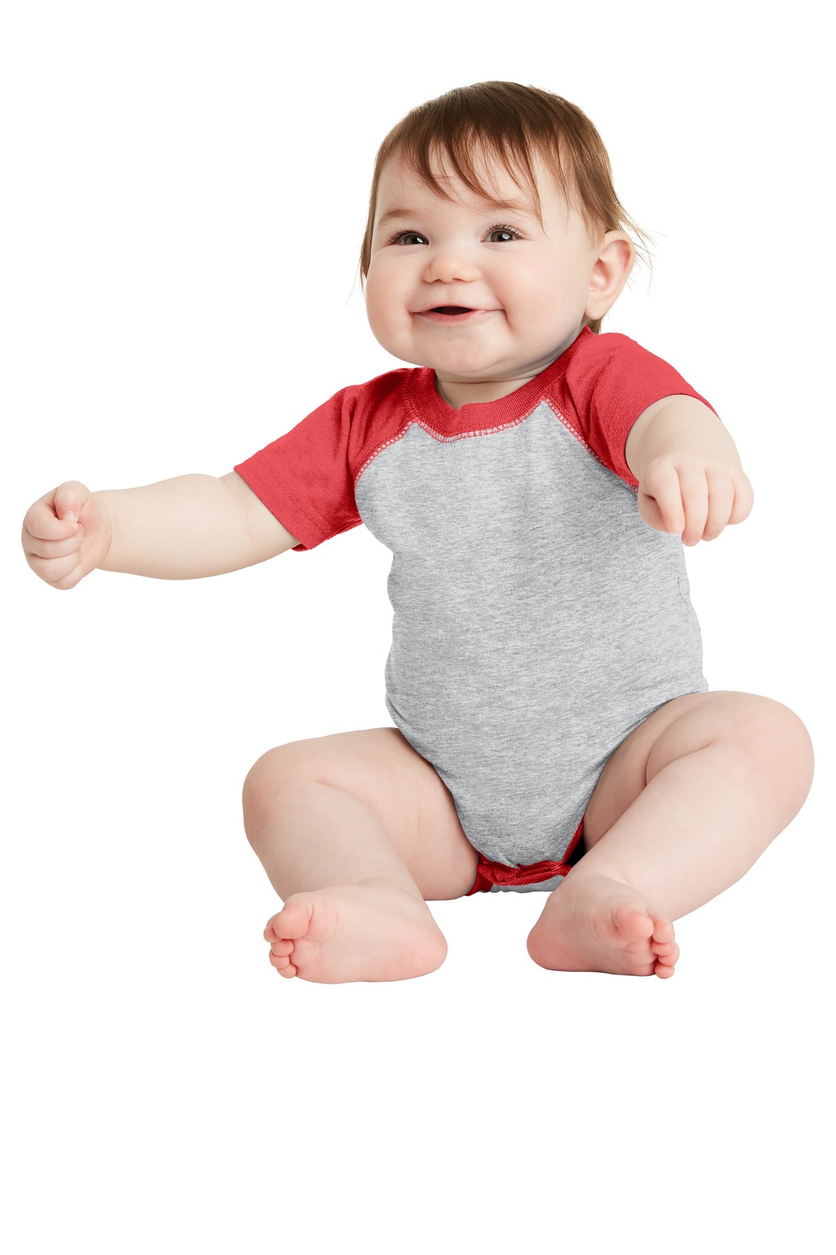 DISCONTINUED Rabbit Skinsâ„¢ Infant Baseball Fine Jersey Bodysuit. RS4430
