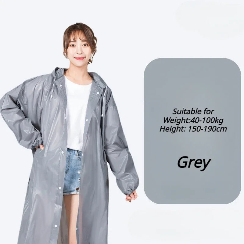 Waterproof Raincoat Adult Travel Fashion Raincoats Outdoor Portable Lightweight Clothing Reusable Poncho Rainwear Supplies