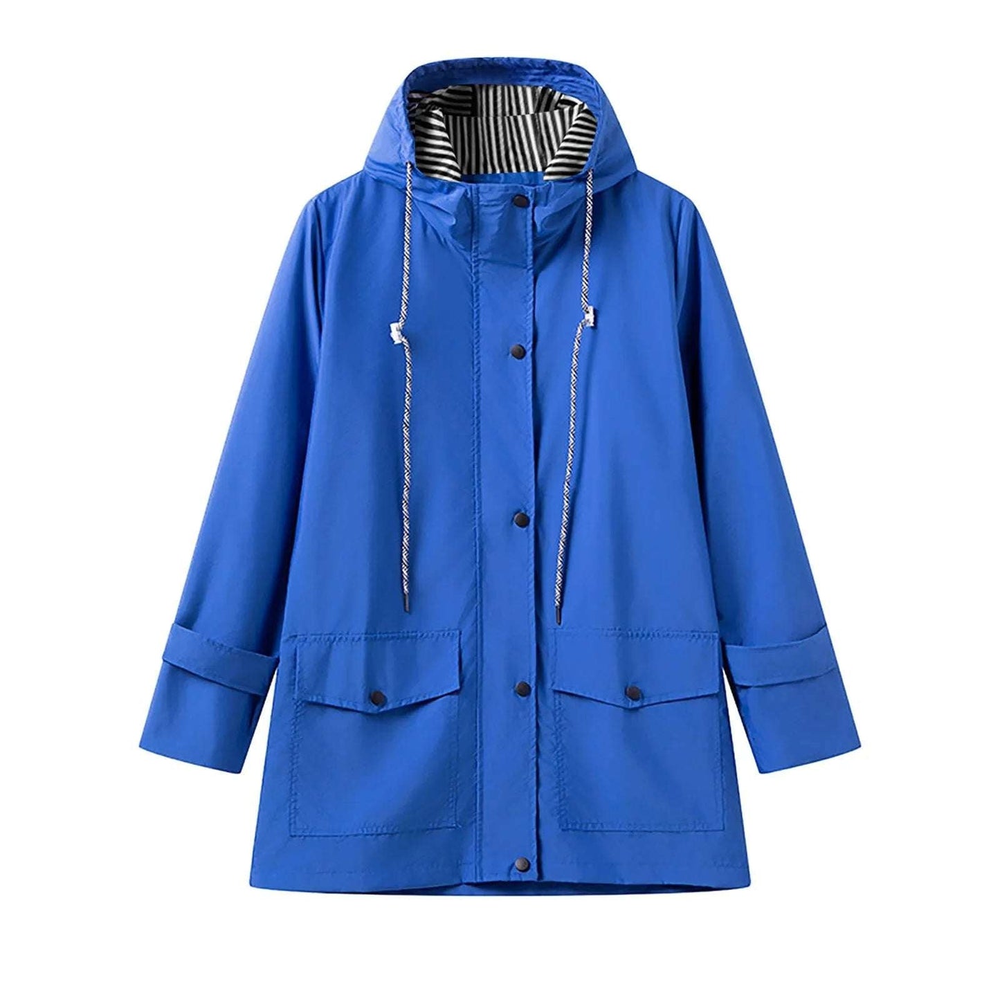 Autumn Women Lightweight Raincoat Loose Hooded Windproof Coat Waterproof Trench Coat Outdoor Hiking Clothes Outerwear Chaquetas