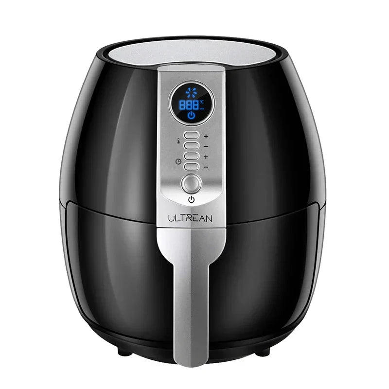 Freidora de aire eléctrica ULTREAN de 4L, sin aceite, automática, para cocina doméstica, horno de convección de 360°, freidora profunda con control táctil