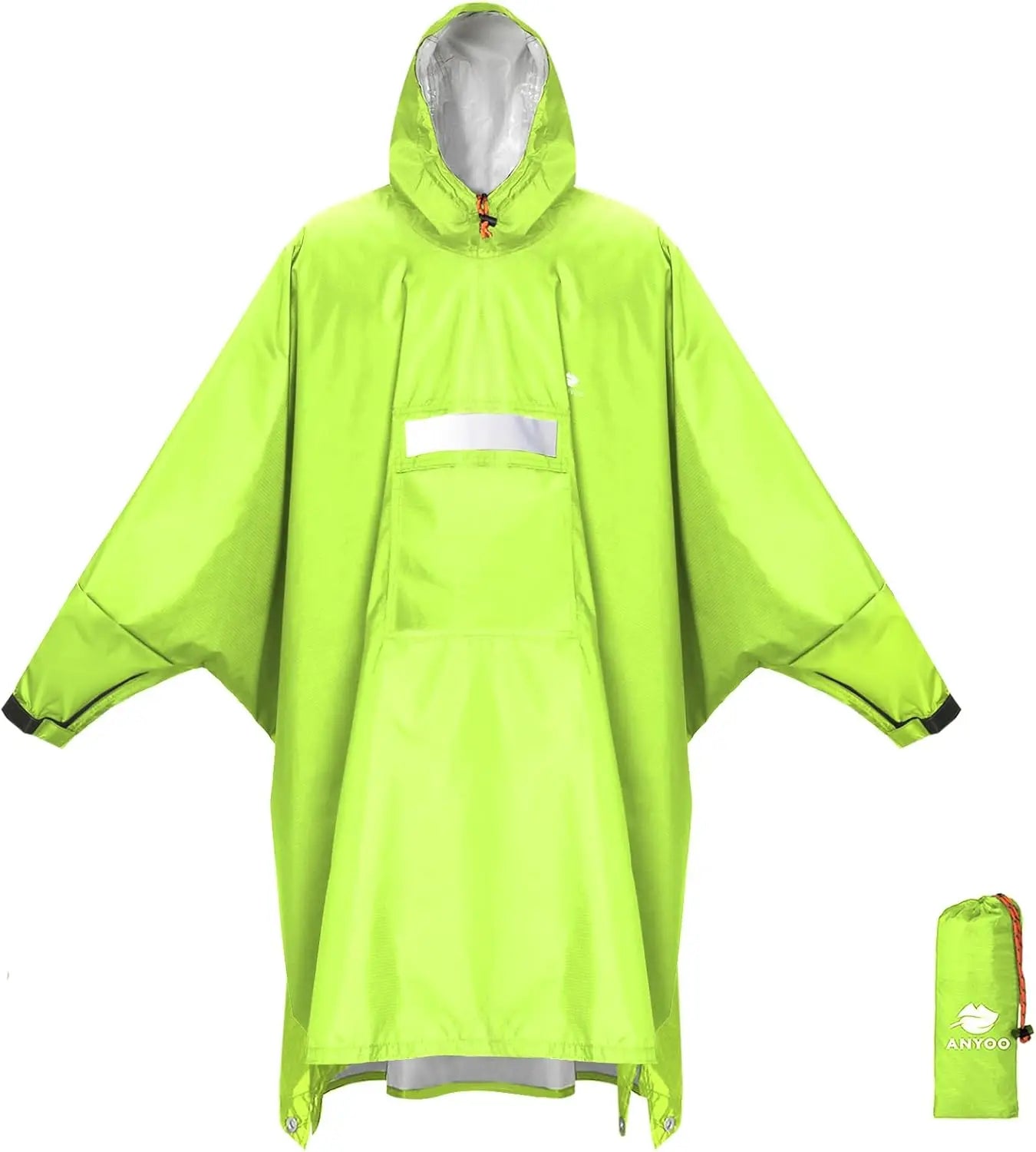 Poncho de lluvia con capucha para adultos, impermeable, ligero, para hombres y mujeres, chaqueta de lluvia reutilizable para emergencias al aire libre.