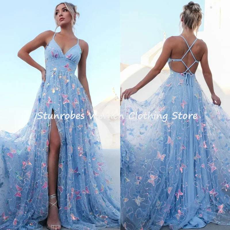 Bridesmaid Dresses Womens Spaghetti Strap Backless Dress Lace Up Dress Birthday