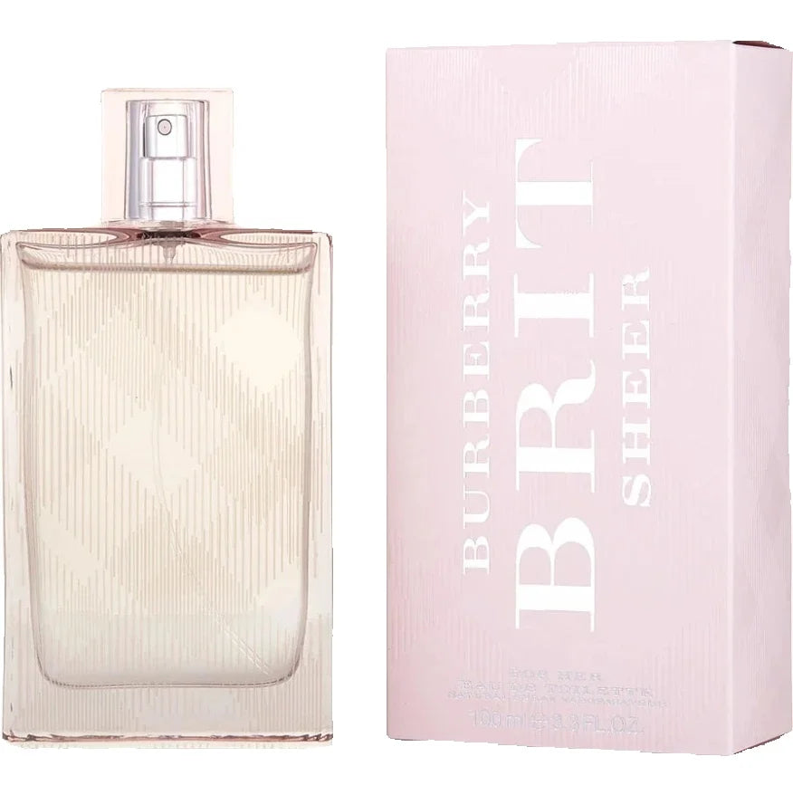 Perfume Burberry Brit Sheer para mujer Eau De Toilette Spray (Nuevo envase) 100 ml Notas florales fragancia duradera original authe