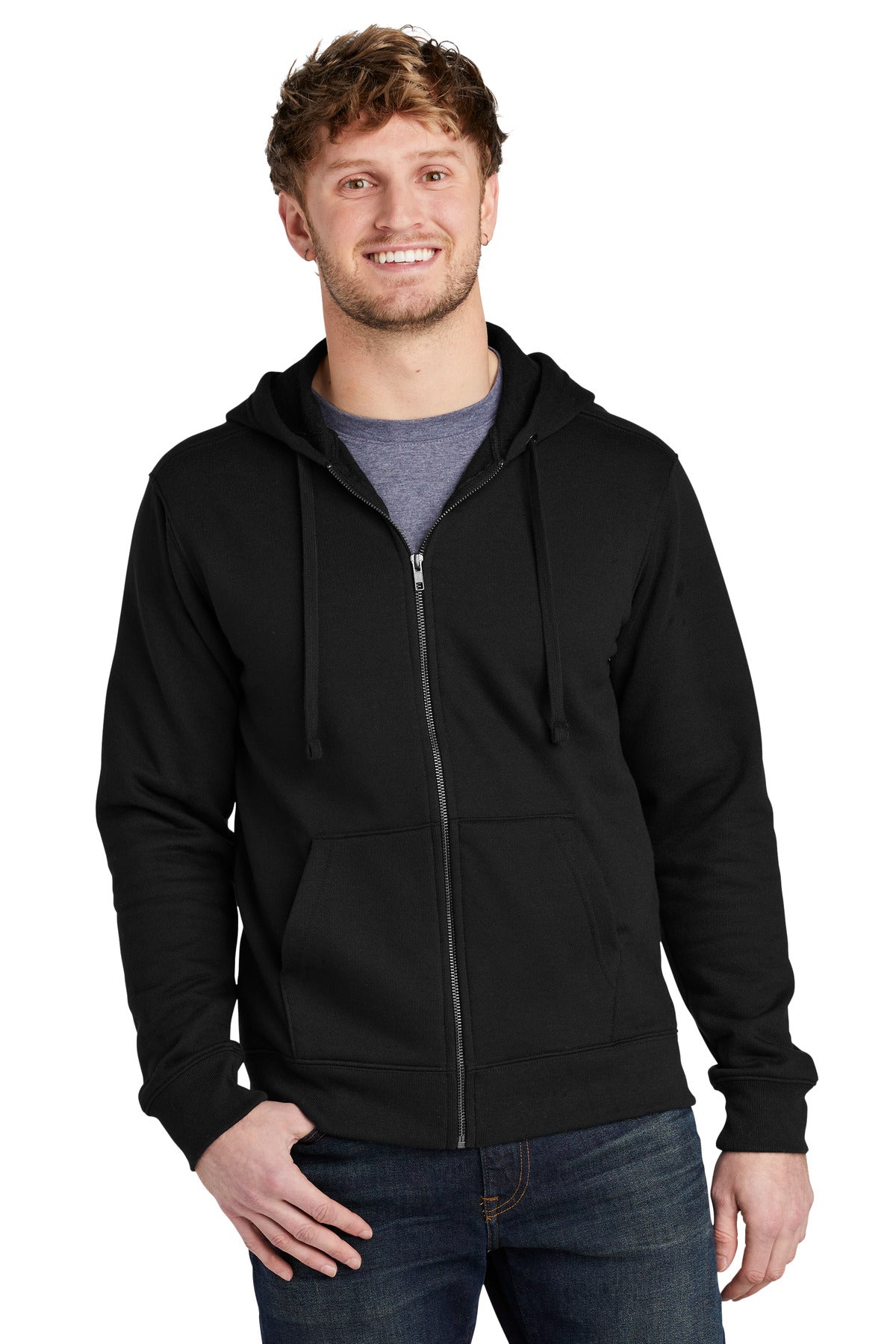 Volunteer Knitwearâ„¢ Chore Fleece Full-Zip Hoodie VL130ZH