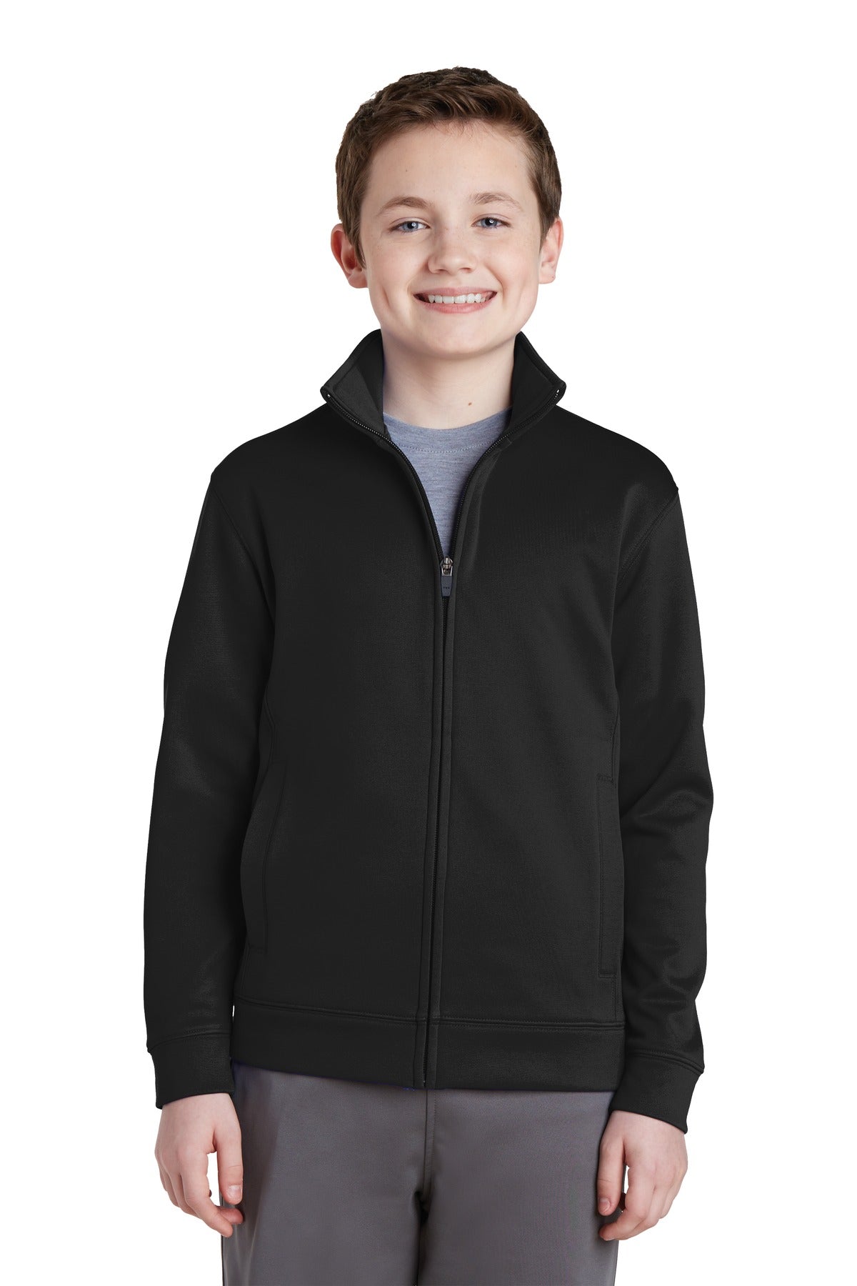 Sport-Tek® Youth Sport-Wick® Fleece Full-Zip Jacket. YST241