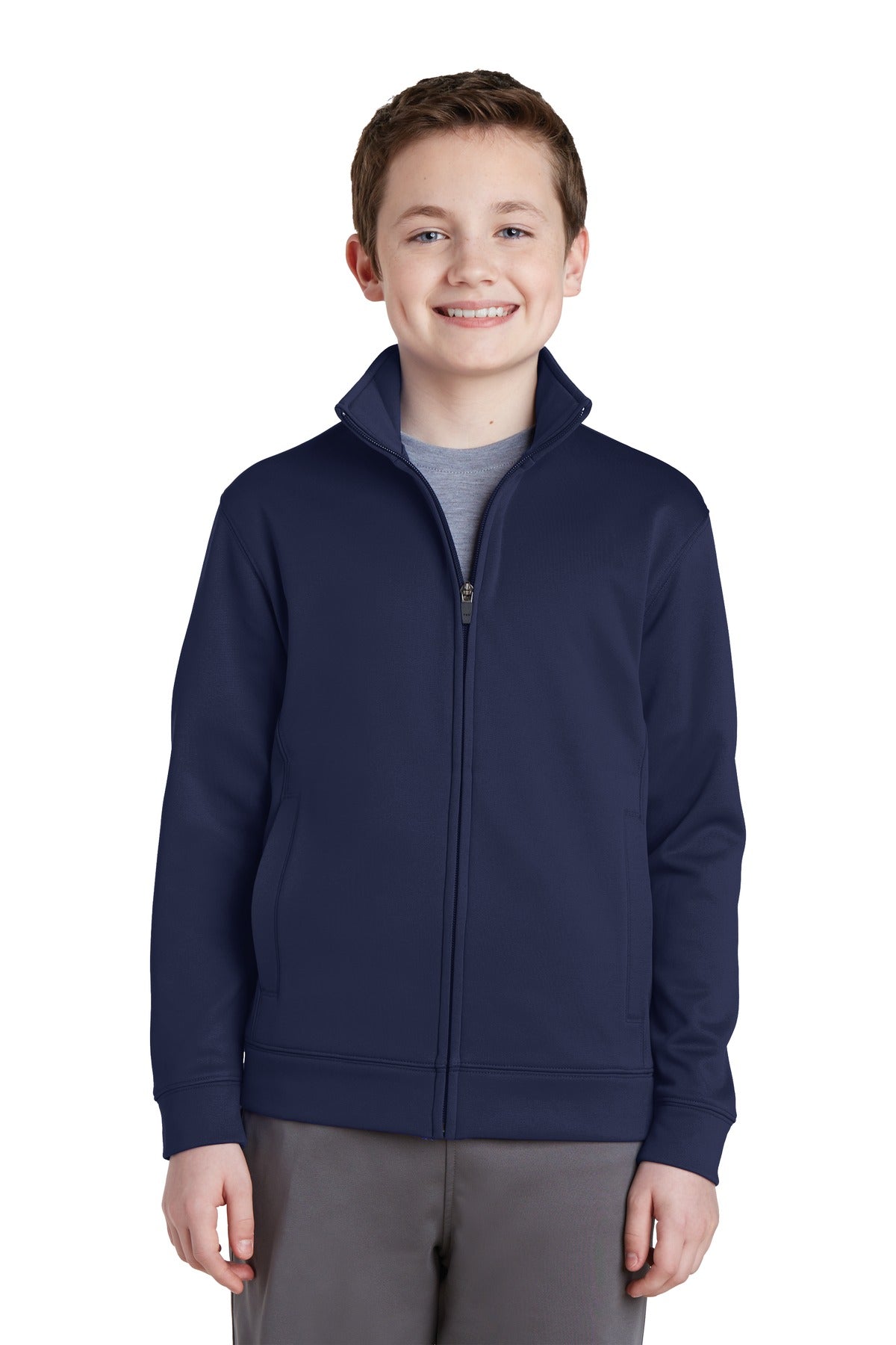 Sport-Tek® Youth Sport-Wick® Fleece Full-Zip Jacket. YST241