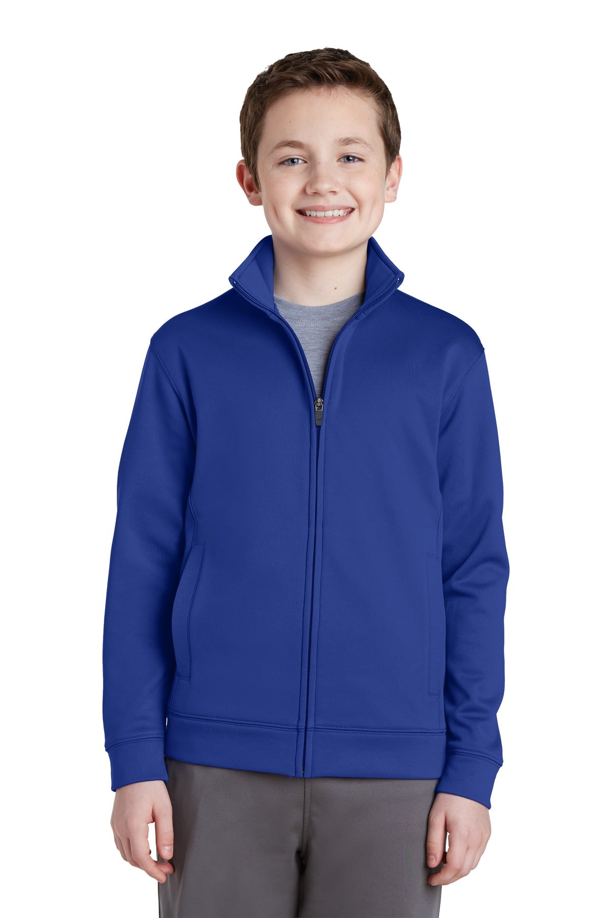 Sport-Tek® Youth Sport-Wick® Fleece Full-Zip Jacket. YST241