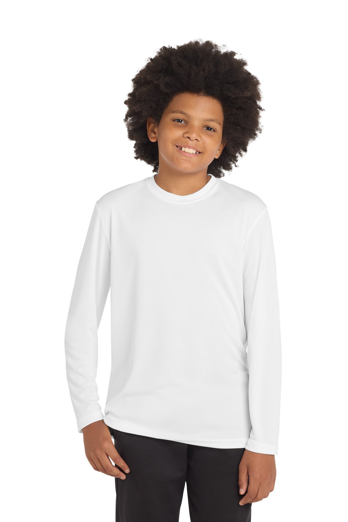 Sport-Tek® Youth Long Sleeve PosiCharge® Competitor™ Tee. YST350LS