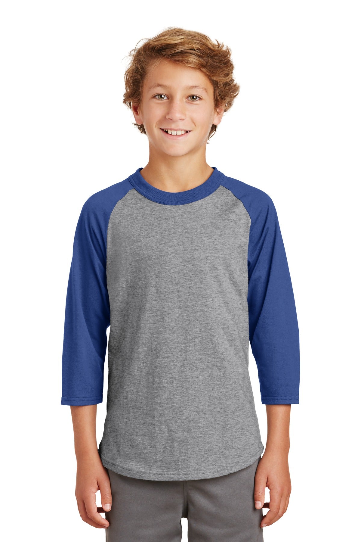 Sport-Tek® Youth Colorblock Raglan Jersey. YT200