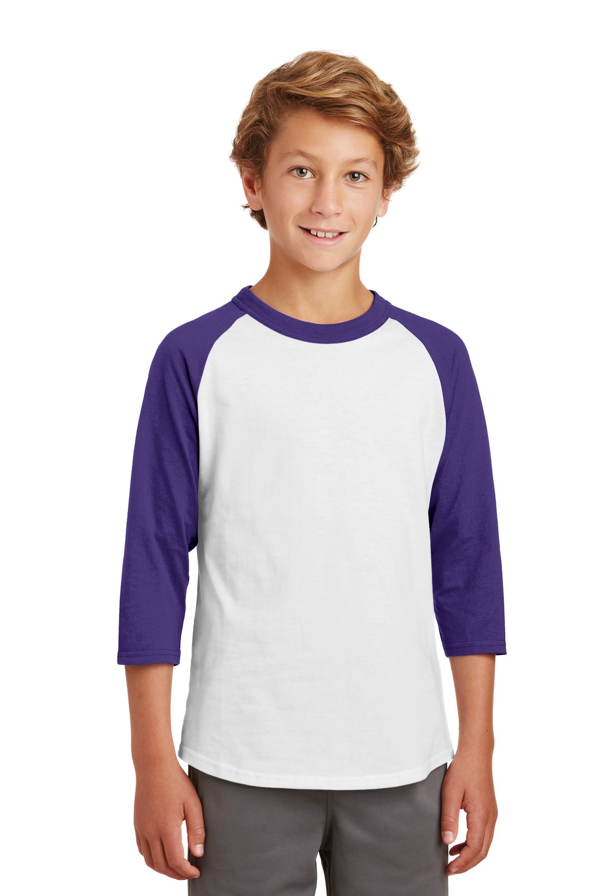Sport-Tek® Youth Colorblock Raglan Jersey. YT200