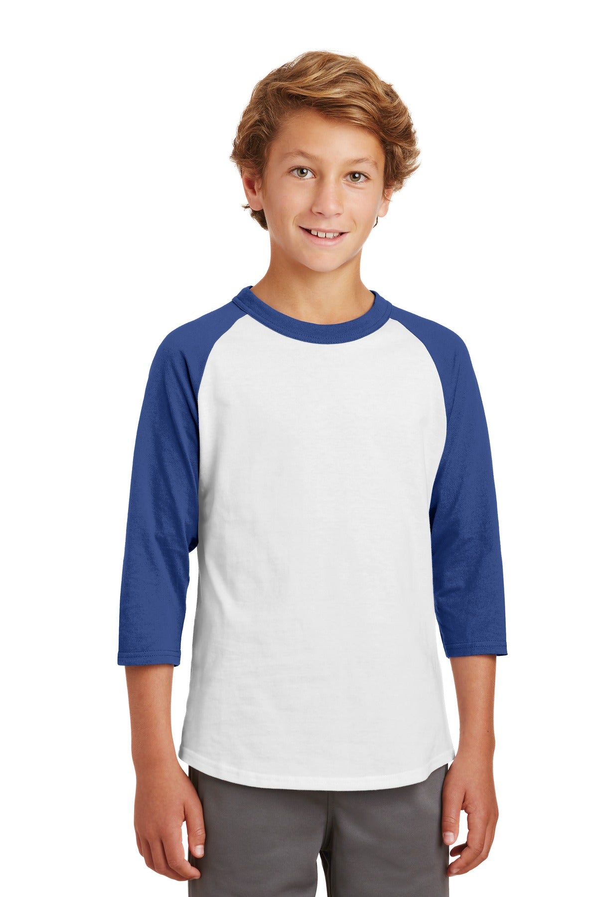Sport-Tek® Youth Colorblock Raglan Jersey. YT200