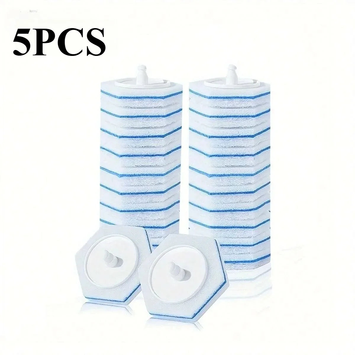 2/10/20pcs Upgraded Toilet Brush Wand Disposable Toilet Cleaning Wand Head Comp image 0