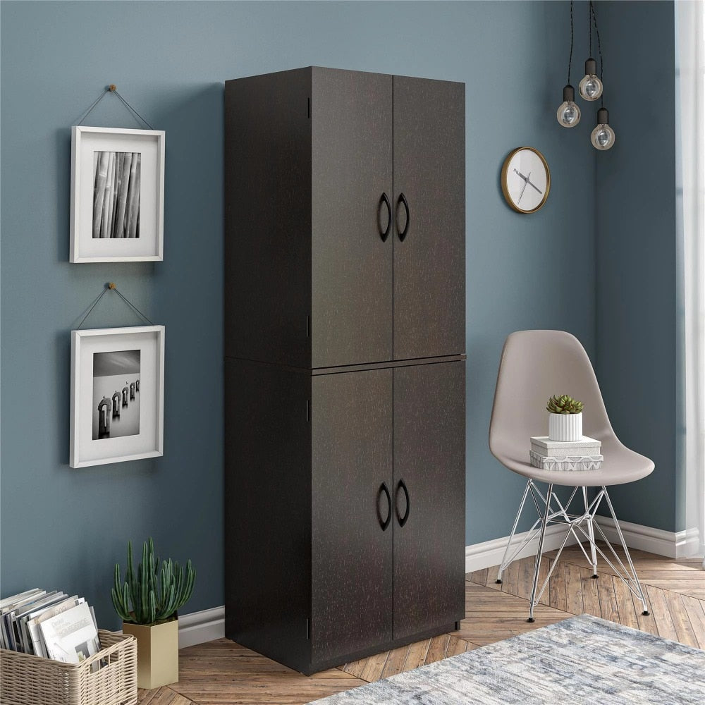 Mainstays 4-Door 5' Storage Cabinet, White Stipple 2023 New image 1