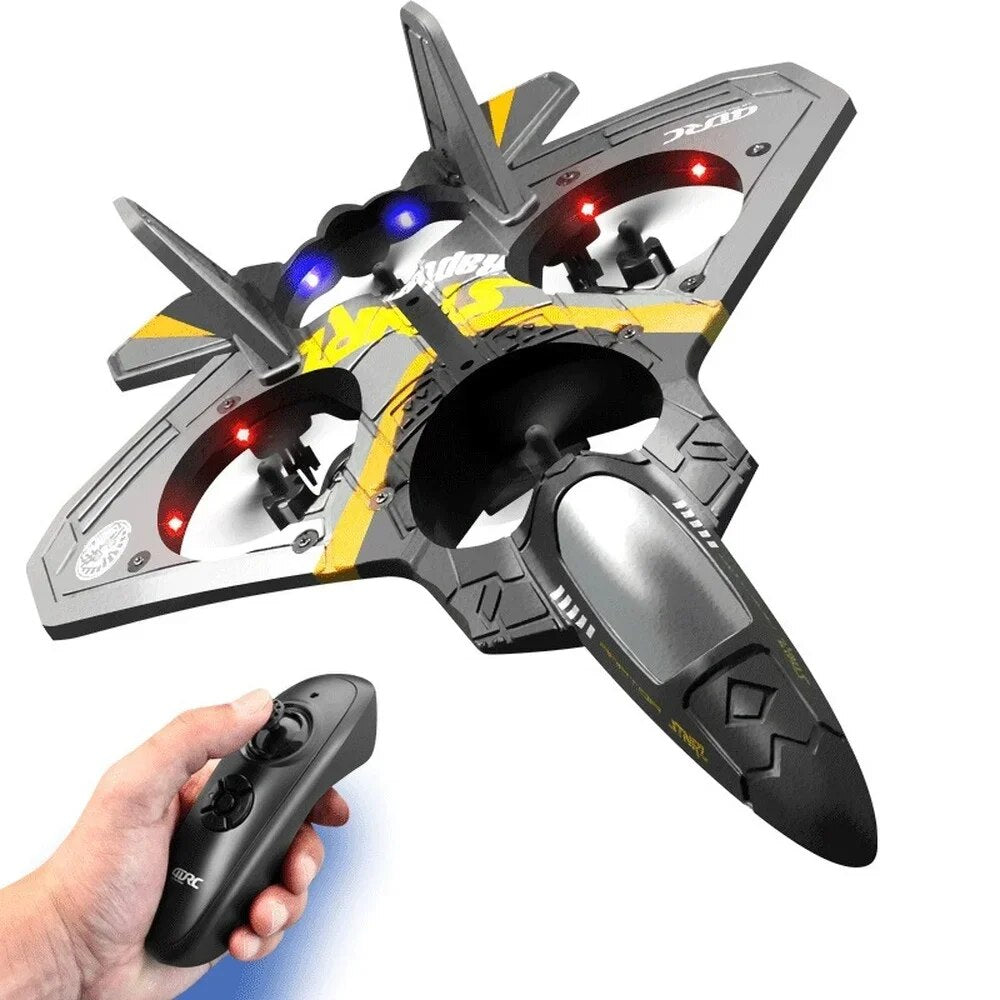 V17 Rc Plane Gravity Sensing Aircraft Glider with Light Radio Control Helicopt image 4
