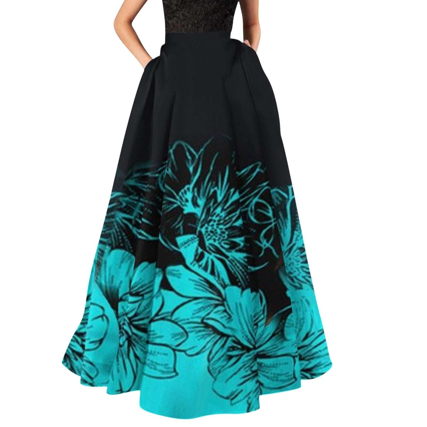 Long Skirts for Women Summer Gold Tummy Control Printed Maxi Skirts for Women F image 6