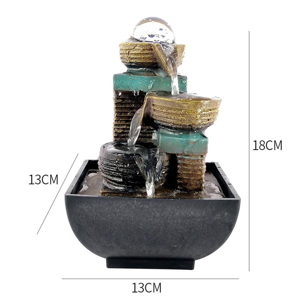 Relaxation Indoor Fountain Waterfall Feng Shui Desktop Water Sound Table image 8