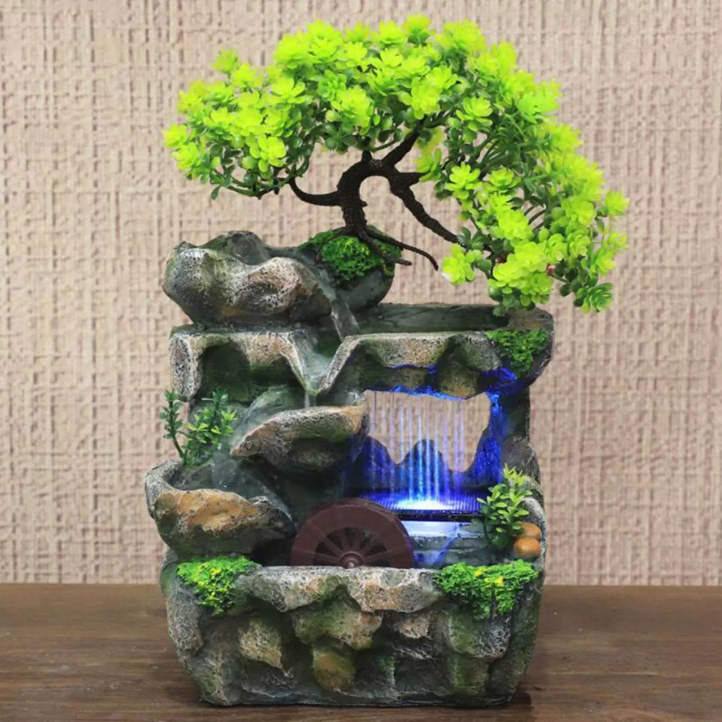 Indoor Water Fountains Crafts Living Room Table Rockery Waterfall Fountain image 6