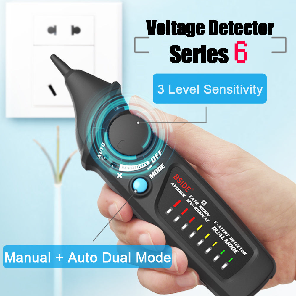 BSIDE Non-Contact Voltage Detector Tester Indicator Profession Smart Test Penci image 3