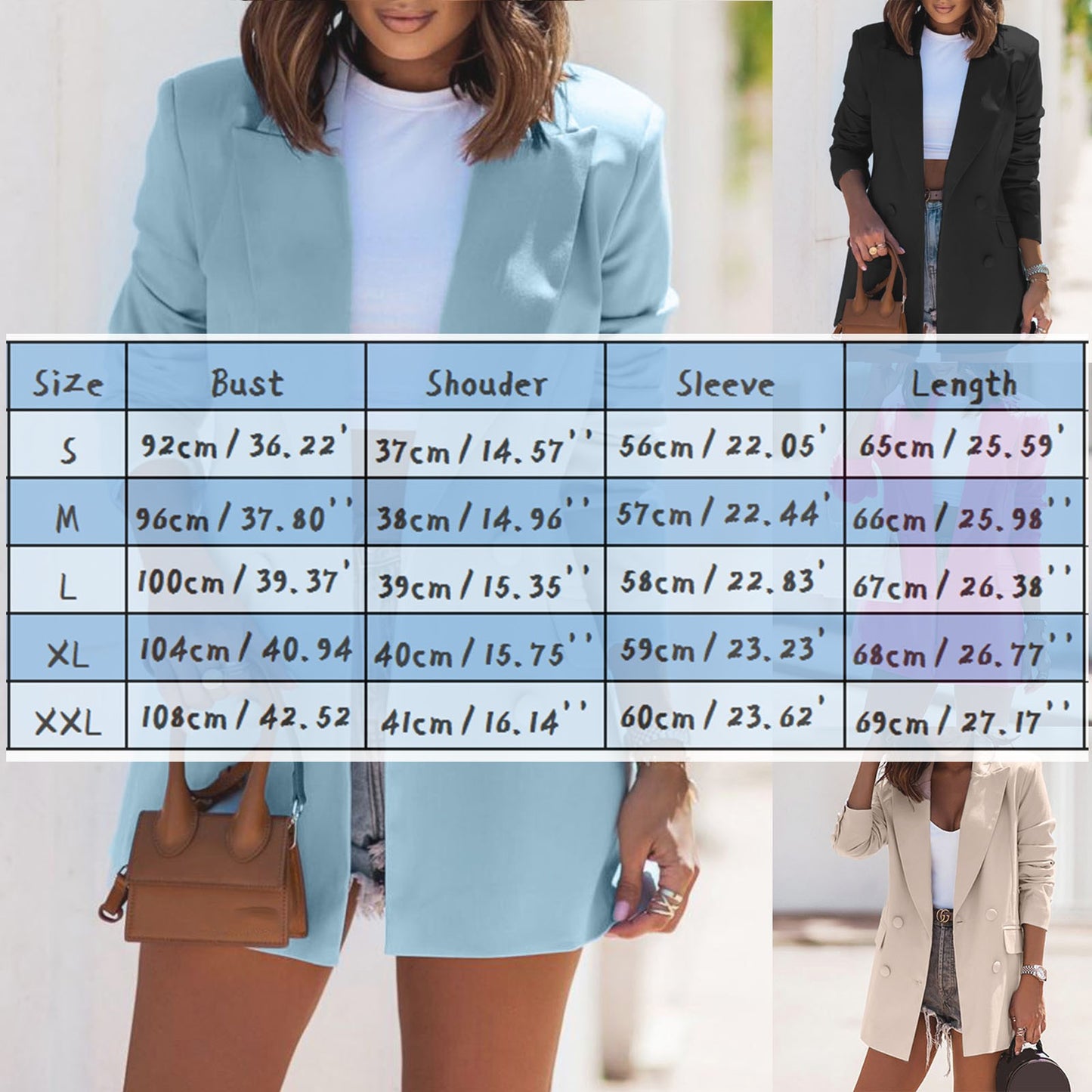 2023 Blazers Women Minimalist Solid Outwear Elegant Office Ladies Loose Work Su image 6