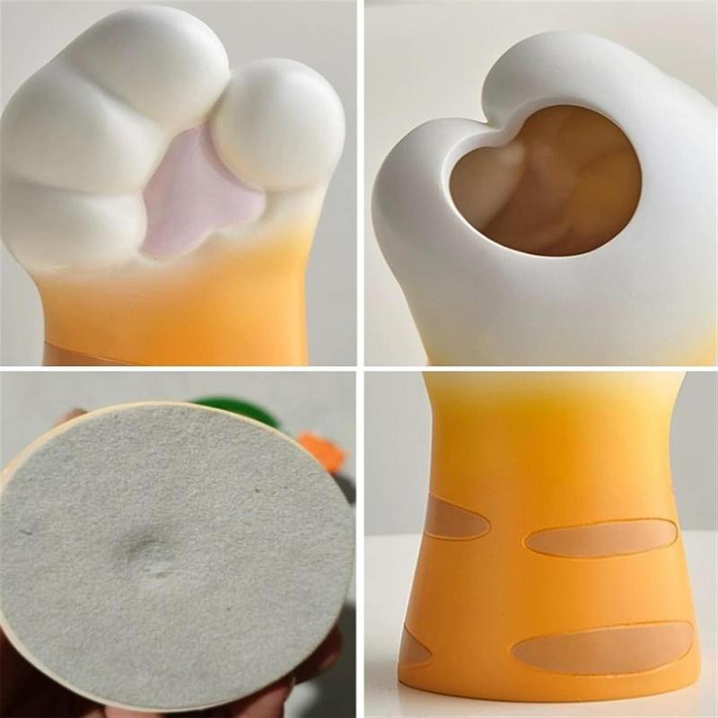 Cat Paw Vase Cute Cartoon Cat Claw Flower Vase Resin Craft Ornament Table Cente image 4