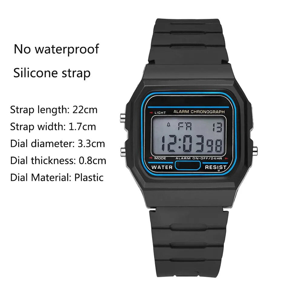 Fashion Men Women Watches Gold Casual Transparent Digital Sport Watch Lover's G image 2