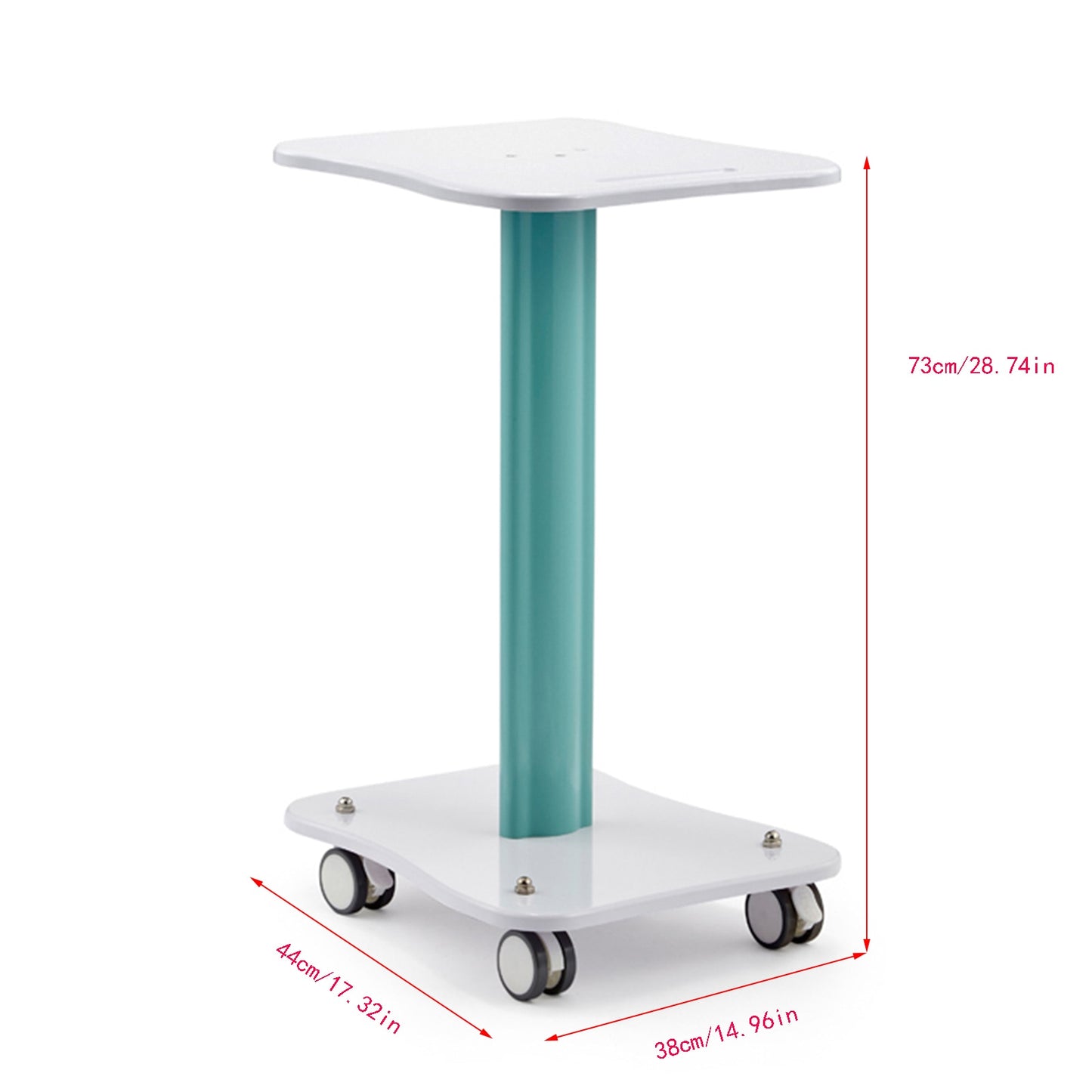 Max Load 40Kg Salon Table Trolley Stand Rolling Cart Beauty Wheel Holde Trolley image 2