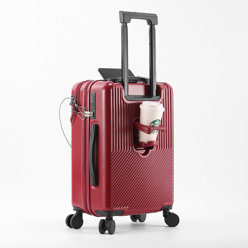 2024 New Durable Luggage Sets Suitcase Front Open TSA Lock USB Slient Spinner W image 2