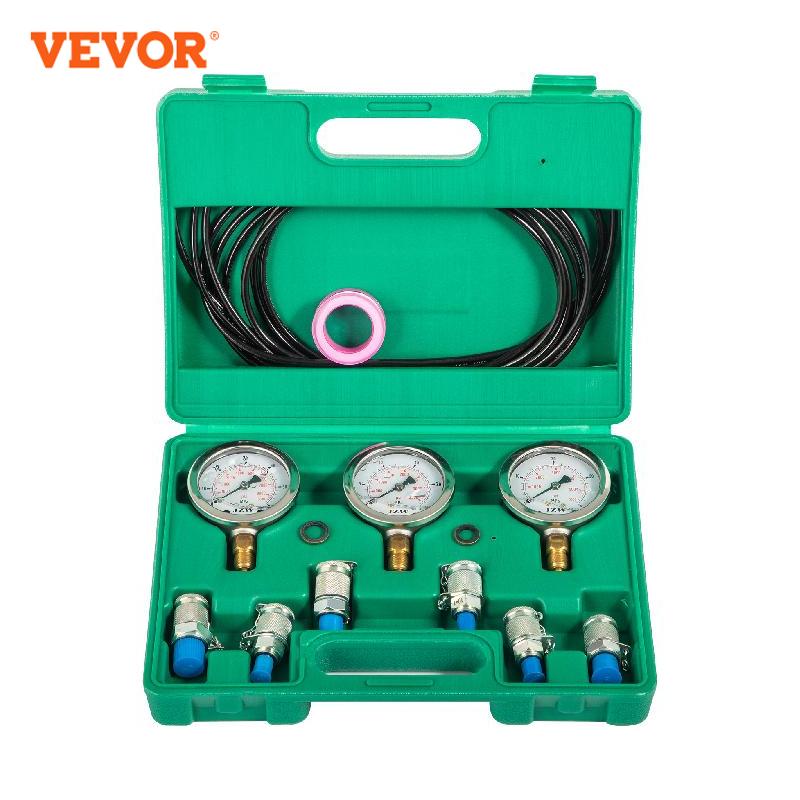VEVOR 0-60Mpa Hydraulic Pressure Gauge Test Kit With Portable Case Digital Mano image 3